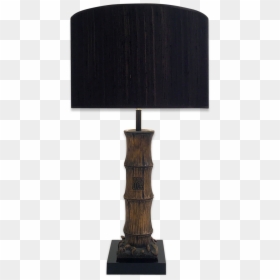 Vintage Wood Carved Faux Bamboo Table Lamp"  Src="https - Lamp, HD Png Download - vintage wood png